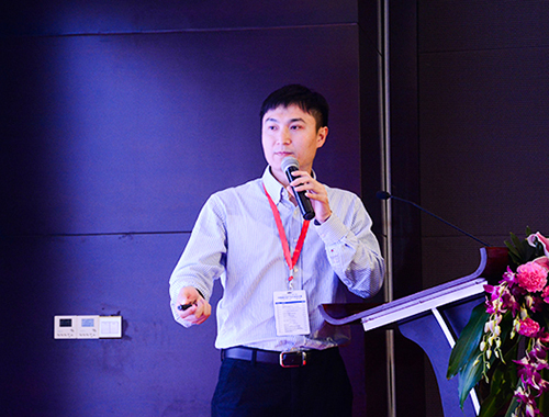 李群自動化市場總監梁錦棠發表演講